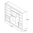 Guarda-roupa Casal 2 Portas Com 1 Espelho 100% Mdf 1911e1ca B