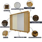 Guarda Roupa Casal 2 Portas Com 1 Porta Espelho Com Pés Ares