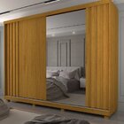 Guarda Roupa Casal 2 Portas Com 1 Porta Espelho Com Pés Ares