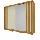 Guarda Roupa Casal 2 Portas Com 1 Porta Espelho Com Pés Ares