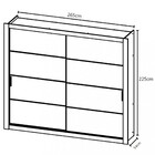 Guarda Roupa Casal 2 Portas Com Espelho Majestic Full Glass T