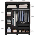 Guarda-roupa Casal 2 Portas Com Espelho Prius Espresso Móveis