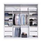 Guarda-roupa Casal 2 Portas Com Espelho Star  Branco