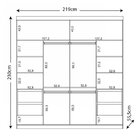 Guarda-roupa Casal 2 Portas Com Espelho Star  Branco