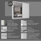 Guarda-roupa Casal 2 Portas Com Espelho Star  Branco