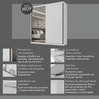 Guarda-roupa Casal 2 Portas Com Espelho Star Nogueira/areia