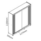 Guarda Roupa Casal 2 Portas Com Pés Rafaelle Yescasa