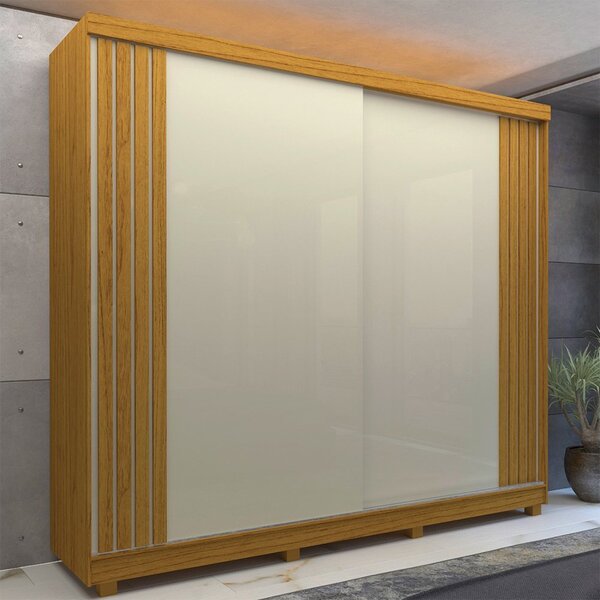 Guarda Roupa Casal 2 Portas Com Pés Rafaelle Yescasa