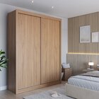 Guarda-roupa Casal 2 Portas Correr Montclair 100% Mdf 4 Gavet