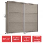 Guarda-roupa Casal 2 Portas De Correr 100% Mdf 1975sol Demoli