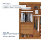 Guarda-roupa Casal 2 Portas De Correr 100% Mdf Chicago Cinamo