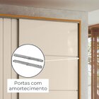 Guarda-roupa Casal 2 Portas De Correr 100% Mdf Com Espelho E