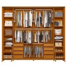 Guarda Roupa Casal 2 Portas De Correr 100% Mdf Com Espelho E