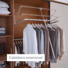 Guarda Roupa Casal 2 Portas De Correr 100% Mdf Com Espelho E