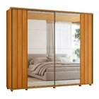 Guarda Roupa Casal 2 Portas De Correr 100% Mdf Com Espelhos E