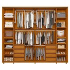 Guarda Roupa Casal 2 Portas De Correr 100% Mdf Com Espelhos E