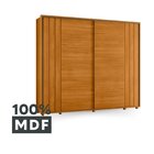 Guarda Roupa Casal 2 Portas De Correr 100% Mdf Com Pés Dali C