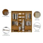 Guarda-roupa Casal 2 Portas De Correr 100% Mdf Com Pés Monet