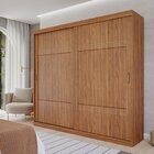 Guarda-roupa Casal 2 Portas De Correr 243cm 100% Mdf Marsala