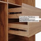 Guarda-roupa Casal 2 Portas De Correr 243cm 100% Mdf Marsala