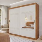 Guarda-roupa Casal 2 Portas De Correr 2 Espelhos 243cm 100% M