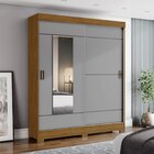 Guarda Roupa Casal 2 Portas De Correr 2 Gavetas Briz Nature/c