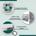 Guarda Roupa Casal 2 Portas De Correr 2 Gavetas Com Espelho I