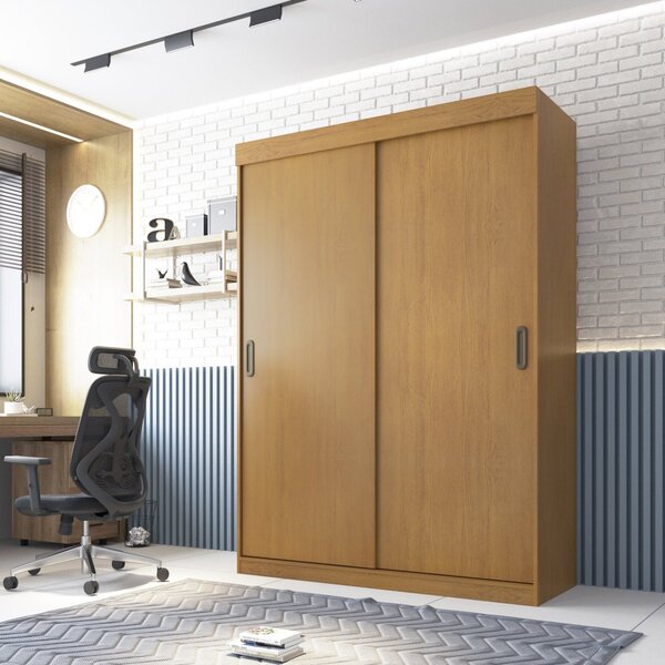 Guarda Roupa Casal 2 Portas De Correr 2 Gavetas Ilhéus Cinamo