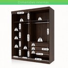 Guarda Roupa Casal 2 Portas De Correr 3 Gavetas Búzios 100% M