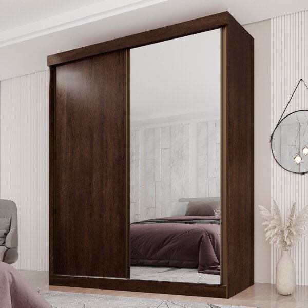 Guarda Roupa Casal 2 Portas De Correr 3 Gavetas Búzios 100% M