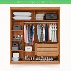 Guarda Roupa Casal 2 Portas De Correr 3 Gavetas Búzios 100% M