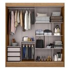 Guarda Roupa Casal 2 Portas De Correr 3 Gavetas Siena Mx Móve