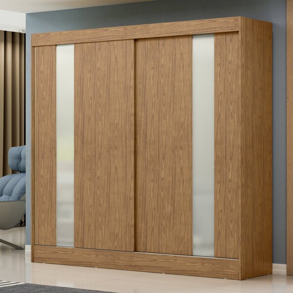 Guarda Roupa Casal 2 Portas De Correr 3 Gavetas Siena Mx Móve