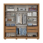 Guarda Roupa Casal 2 Portas De Correr 4 Gavetas Aston Henn