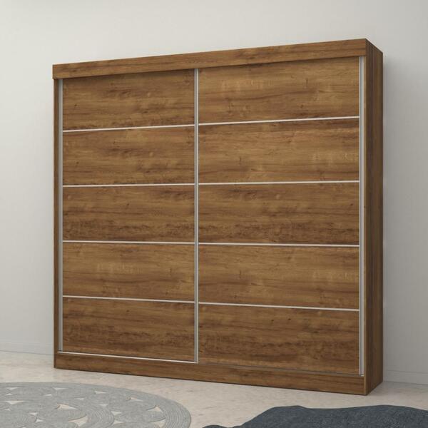 Guarda-roupa Casal 2 Portas De Correr 4 Gavetas Camboriú - Ca