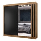 Guarda-roupa Casal 2 Portas De Correr 4 Gavetas Com Espelho T