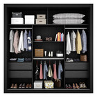 Guarda Roupa Casal 2 Portas De Correr 4 Gavetas Premier Zanzi