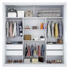 Guarda Roupa Casal 2 Portas De Correr 4 Gavetas Premier Zanzi