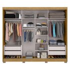 Guarda Roupa Casal 2 Portas De Correr 4 Gavetas San Marino  M