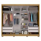 Guarda Roupa Casal 2 Portas De Correr 4 Gavetas San Marino  M