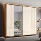 Guarda-roupa Casal 2 Portas De Correr 6 Gavetas Com Espelho V