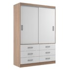 Guarda Roupa Casal 2 Portas De Correr 6 Gavetas Veneza Premiu