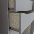 Guarda Roupa Casal 2 Portas De Correr 6 Gavetas Vicenza  Cinza