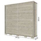 Guarda-roupa Casal 2 Portas De Correr 7 Gavetas Califórnia Ca