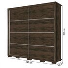 Guarda-roupa Casal 2 Portas De Correr 7 Gavetas Califórnia Ca