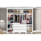 Guarda-roupa Casal 2 Portas De Correr 7 Gavetas Califórnia Ca