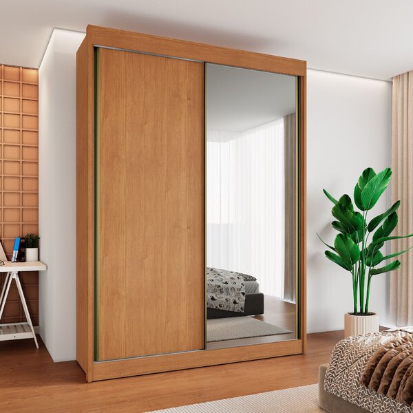 Guarda Roupa Casal 2 Portas De Correr Chicago Cinamomo