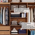 Guarda-roupa Casal 2 Portas De Correr Com 4 Espelhos E Pés 24