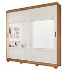 Guarda-roupa Casal 2 Portas De Correr Com 4 Espelhos E Pés 24