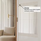 Guarda-roupa Casal 2 Portas De Correr Com 4 Espelhos E Pés 24